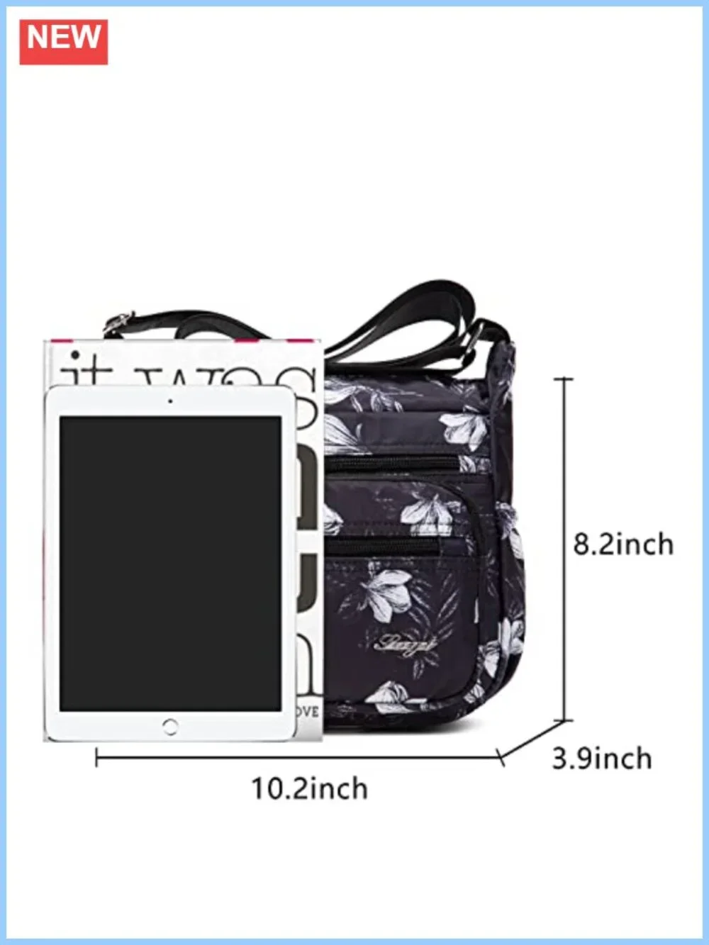 N/A floral crossbody